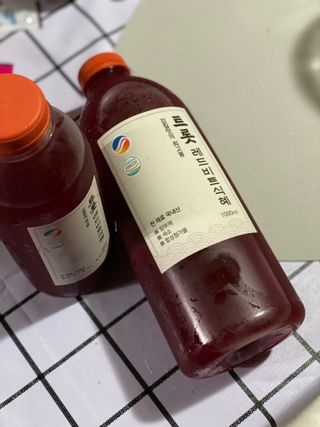 트롯전통식혜 트롯레드비트식혜 1리터 +500리터 — 5점을 준 리뷰어가 2021년 6월 올린 사용 사진
