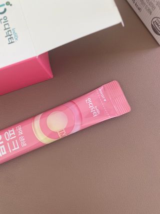 인디닥터 면역 생생 핑크 이뮨 젤리 + 타이탄 BCAA 프로틴 젤리스틱 — 5점을 준 리뷰어가 2022년 3월 올린 사용 사진