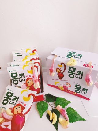 폭신 쫄깃 식감 로맨스, 몽키나나 젤리 8봉지 — 5점을 준 리뷰어가 2021년 3월 올린 사용 사진