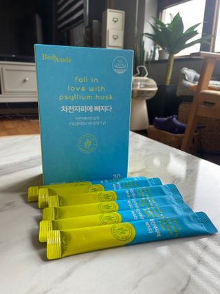 메디포스트 모비타 바디코드 식이섬유 차전자피에 빠지다 30포 — 5점을 준 리뷰어가 2023년 1월 올린 사용 사진