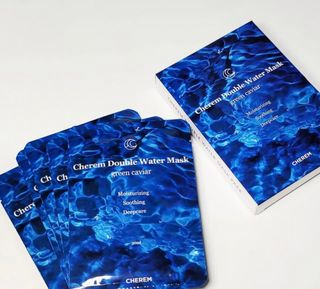 체르엠 그린 케비어 더블워터 마스크팩 5매입  2팩 — 5점을 준 리뷰어가 2021년 12월 올린 사용 사진
