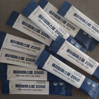 바른비타민 옵티엠에스엠2000 1박스 60포 관절 연골 복합건강기능식품 — 5점을 준 리뷰어가 2021년 6월 올린 사용 사진