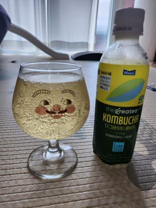 더그레잇티 콤부차 [매일유업] 더그레잇티 44kcal 콤부차 300ml *12개입 (오리지널 6개+베리리치 6개) — 4점을 준 리뷰어가 2023년 8월 올린 사용 사진