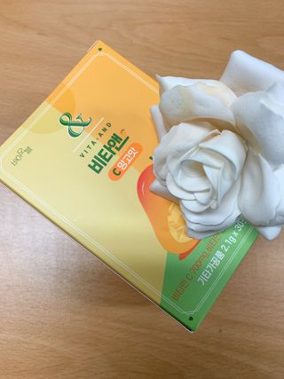 비타앤C 레몬맛, 망고맛 — 3.5점을 준 리뷰어가 2021년 7월 올린 사용 사진