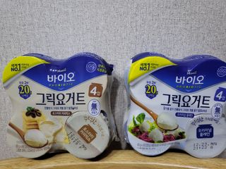 매일바이오 그릭요거트 오리지널 플레인 4개, 로스터리 커피믹스 4개 — 5점을 준 리뷰어가 2021년 12월 올린 사용 사진