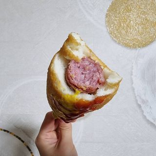 오마뎅 한우핫도그 — 3.5점을 준 리뷰어가 2021년 5월 올린 사용 사진