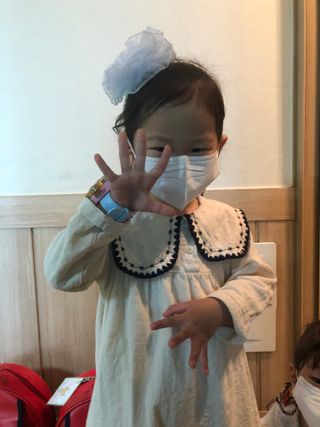 아토팜 블라블라 황사방역 마스크 KF94 — 4점을 준 리뷰어가 2021년 9월 올린 사용 사진