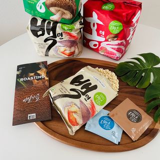 [풀무원] 자연은맛있다 정면, 백면, 홍면  세트 — 5점을 준 리뷰어가 2021년 4월 올린 사용 사진
