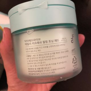 닥터에프파이브 데일리 리프레쉬 필링 토닝 패드 60매 — 5점을 준 리뷰어가 2022년 5월 올린 사용 사진