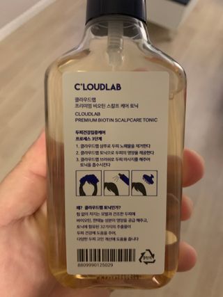 클라우드랩 프리미엄 비오틴 스칼프 케어 토닉 — 4점을 준 리뷰어가 2021년 5월 올린 사용 사진