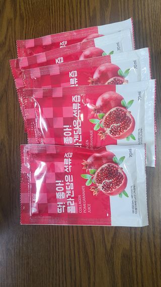 미쁨생활건강 콜라겐 담은 석류즙 70ml x 30포 — 4.5점을 준 리뷰어가 2021년 9월 올린 사용 사진