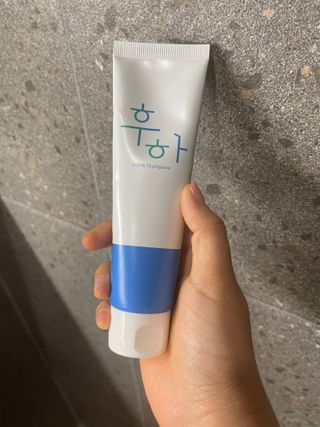 [심폐소생소] 무불소 임산부 천연 치약 — 5점을 준 리뷰어가 2021년 8월 올린 사용 사진