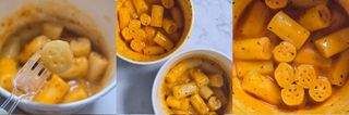 나우  [요리궁리] B타입 ( 매콤, 치즈, 매콤까르보 ) 꽃떡볶이 6개입 세트 — 5점을 준 리뷰어가 2025년 4월 올린 사용 사진