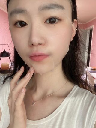 에이스노 레스큐 이미디에이트 수딩 시트마스크 — 5점을 준 리뷰어가 2021년 10월 올린 사용 사진