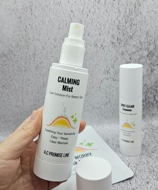 A.C PROMISE LINE 임상시험회사에서 제대로 만든, 민감성피부를 위한 트러블 기초라인 — 5점을 준 리뷰어가 2023년 7월 올린 사용 사진