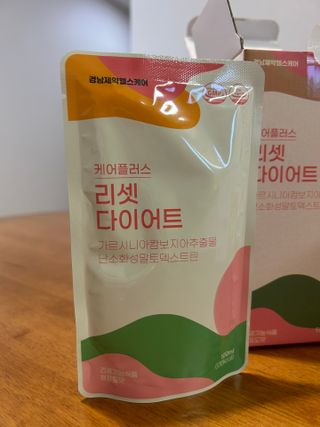 [경남제약헬스케어] 케어플러스 리셋 다이어트 청포도맛 100ml X 5포 (5일분) — 5점을 준 리뷰어가 2023년 4월 올린 사용 사진