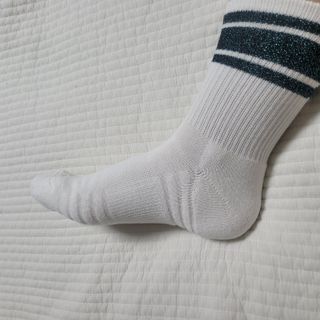 [사이즈가 있는 양말 필로이] 여자 골프 스포츠 중목 양말 2족 세트【 S, M, L 】3가지 사이즈 — 5점을 준 리뷰어가 2022년 9월 올린 사용 사진
