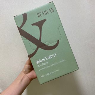 [뷰캔] 건강한 식사대용 앰퍼샌드 단백질 쉐이크 초코&말차 50g — 5점을 준 리뷰어가 2022년 6월 올린 사용 사진