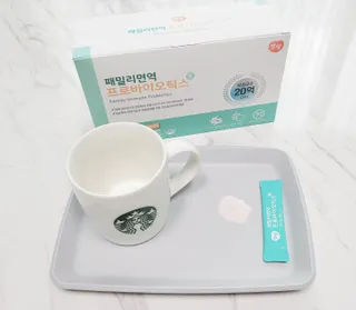 앙팡 패밀리면역 프로바이오틱스 2g x 100포 — 5점을 준 리뷰어가 2022년 10월 올린 사용 사진