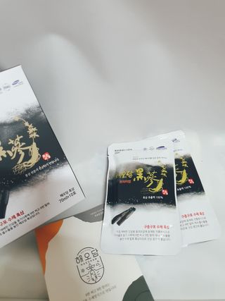 [중소기업유통센터 X 우수소상공인]해오담 수제 흑삼추출액  70ml x 20포 — 5점을 준 리뷰어가 2021년 1월 올린 사용 사진