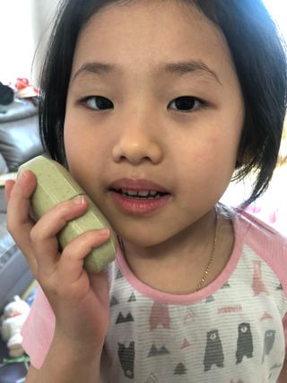 제이제이바이오 허브마사지바 올인원 알약비누 — 5점을 준 리뷰어가 2022년 4월 올린 사용 사진
