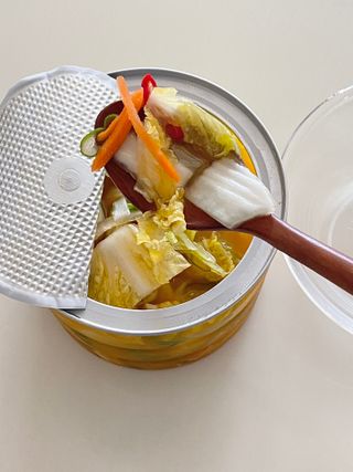 셰프애찬 단호박 백김치 1kg — 4.5점을 준 리뷰어가 2022년 10월 올린 사용 사진