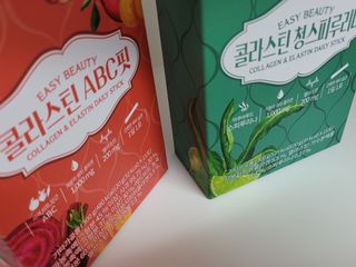 서울에프엔비 콜라스틴 3종 뷰티젤리스틱 45입 [ABC핏 15입 /  석류핏 15입 / 청스피루리나 15입] — 5점을 준 리뷰어가 2021년 9월 올린 사용 사진