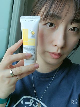 랑벨 비타 에너지 잡티 크림 75ml (피부 속 기미완화크림) — 5점을 준 리뷰어가 2022년 5월 올린 사용 사진