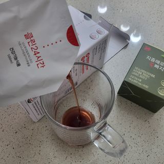 클린24시간 1BOX(5포) + 전용보틀(500ml) — 5점을 준 리뷰어가 2022년 12월 올린 사용 사진