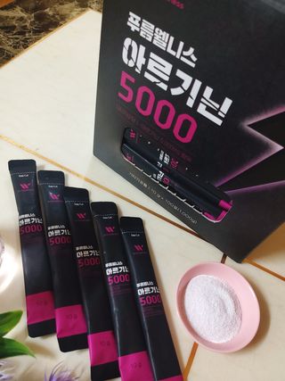 [푸름웰니스] 아르기닌 5000 (10g x 100포) — 5점을 준 리뷰어가 2022년 4월 올린 사용 사진