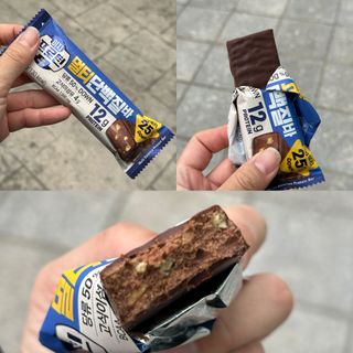 이지프로틴바 3종x각 2ea (고단백질바, 멀티단백질바, 식물성단백질바) — 4.5점을 준 리뷰어가 2024년 3월 올린 사용 사진
