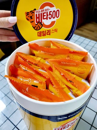 광동생활건강 프리 [광동] VB와 VC를 함유한 멀티 비타민 비타 500 데일리 스틱 180포 — 5점을 준 리뷰어가 2022년 7월 올린 사용 사진