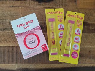 [음료수 대신 가능!]  빠르게 흡수되는 아임오 타먹는 콜라겐 1박스 — 5점을 준 리뷰어가 2023년 3월 올린 사용 사진