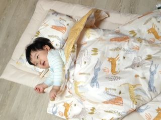 파르페 사파리 낮잠이불토퍼가방세트-네이비,엘로우 2컬러/데이지 낮잠이불토퍼가방세트 3종 중 택1 — 5점을 준 리뷰어가 2021년 12월 올린 사용 사진