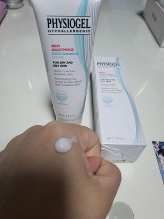 피지오겔 레드수딩 시카밸런스 크림 50ml — 5점을 준 리뷰어가 2022년 4월 올린 사용 사진