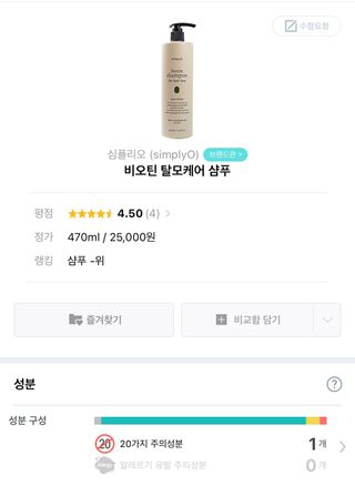 심플리오 비오틴 탈모케어 샴푸 — 5점을 준 리뷰어가 2021년 5월 올린 사용 사진
