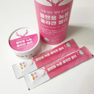[몸엔용] 녹용 담은 탱탱 콜라겐 녹용 콜라겐 젤리 15g x 20포 — 5점을 준 리뷰어가 2022년 4월 올린 사용 사진