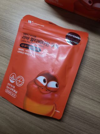[푸름웰니스] 라바 멀티비타민 구미 36g — 4.5점을 준 리뷰어가 2022년 2월 올린 사용 사진