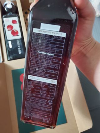 [바이윙클] 페르시아 유기농 석류 착즙주스 750ml 2병 + 선물박스 세트 — 5점을 준 리뷰어가 2022년 3월 올린 사용 사진