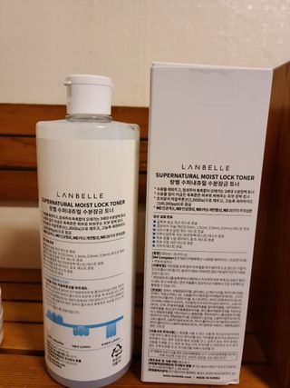 랑벨 수퍼내츄럴 수분잠금 토너 500ml (수분, 보습, 피부장벽 토너) — 5점을 준 리뷰어가 2022년 4월 올린 사용 사진