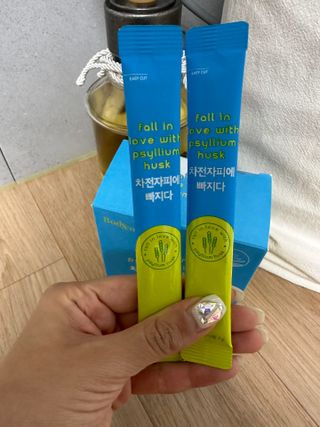 메디포스트 모비타 바디코드 식이섬유 차전자피에 빠지다 30포 — 5점을 준 리뷰어가 2022년 11월 올린 사용 사진
