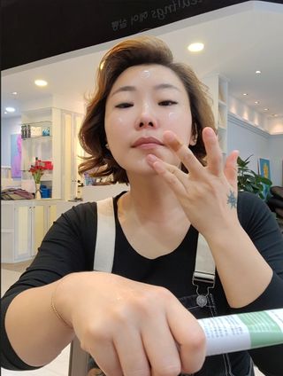 꼰닙 폴리페놀 리페어크림 — 5점을 준 리뷰어가 2021년 9월 올린 사용 사진