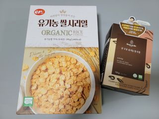 씨알푸드 유기농 쌀 시리얼 390g + 갓 구운 유기농 발아통곡물 150g — 5점을 준 리뷰어가 2021년 12월 올린 사용 사진