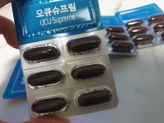 뉴트리션팩토리 비타프렙 오큐슈프림 루테인 오메가3 1050mg — 5점을 준 리뷰어가 2021년 7월 올린 사용 사진