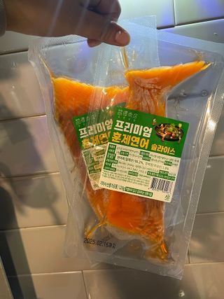 밸런스 다이어트랩 밸다랩 프리미엄 훈제연어 슬라이스 120g — 5점을 준 리뷰어가 2023년 5월 올린 사용 사진