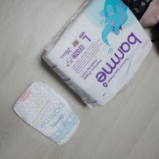 오브맘 밤 프리미엄 아기 기저귀 팬티형 밴드형 — 5점을 준 리뷰어가 2020년 12월 올린 사용 사진