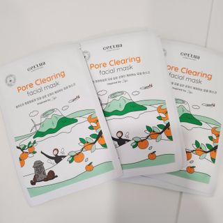 세뚜아(Cettua) [세뚜아] 포어 클리어링 마스크 Cettua Pore Clearing facial mask 5매 — 5점을 준 리뷰어가 2024년 3월 올린 사용 사진
