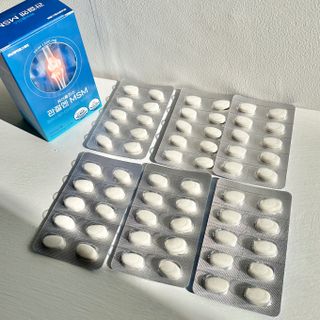 [경남제약헬스케어]케어플러스 관절엔 MSM 1000mg 60정/1개월분/관절/뼈/연골 영양/비타민D+아연/1일2정 — 4점을 준 리뷰어가 2024년 1월 올린 사용 사진