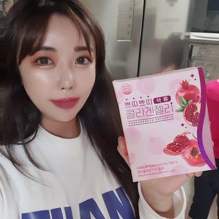 헬스업_쁘띠쁘띠석류콜라겐젤리_20g x 14포 — 5점을 준 리뷰어가 2021년 2월 올린 사용 사진