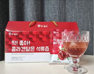 미쁨생활건강 콜라겐 담은 석류즙 70ml x 30포 — 5점을 준 리뷰어가 2021년 9월 올린 사용 사진